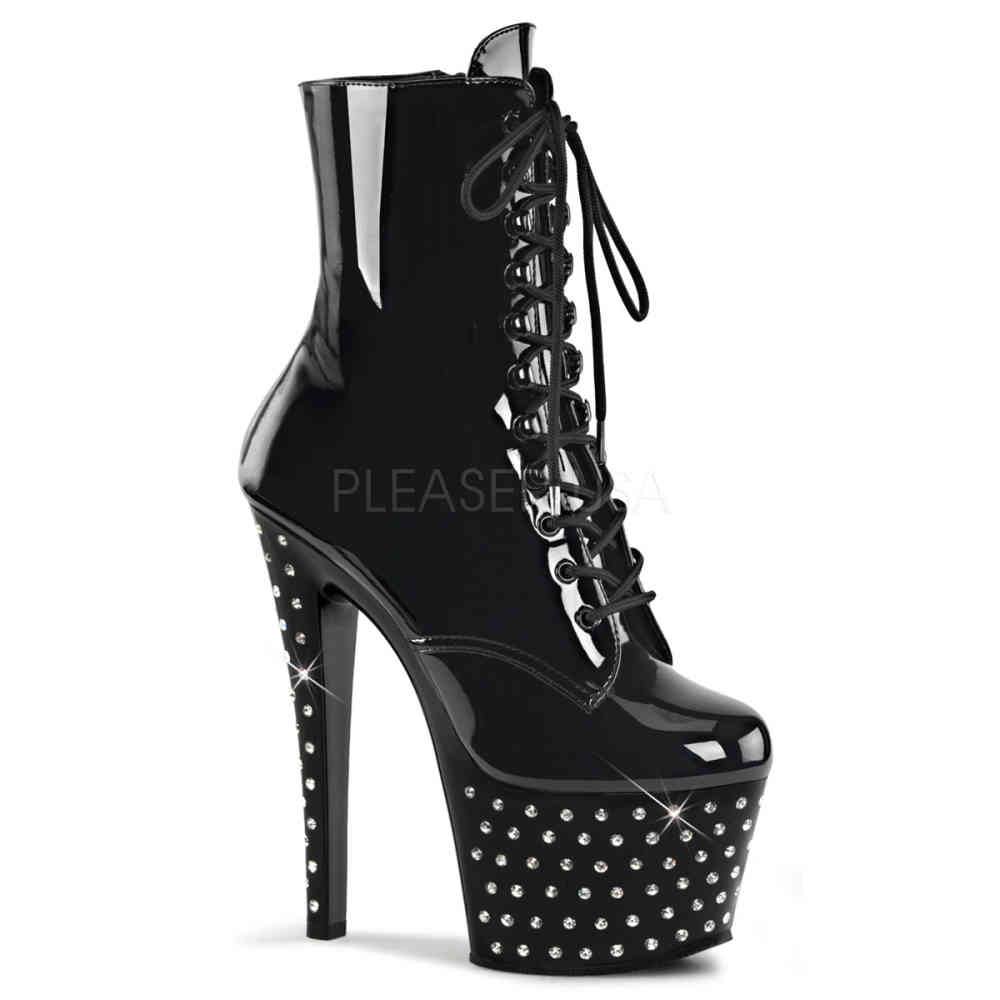 Pleaser - STARDUST10207 Bottes de plateforme, Pole dance chaussures - Chaussures de pole dance - Noir Product image